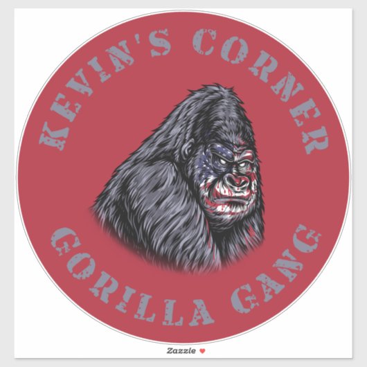 Kevin's Corner GORILLA GANG Aufkleber (Blatt)