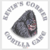 Kevin's Corner GORILLA GANG Aufkleber (Blatt)