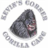 Kevin's Corner GORILLA GANG Aufkleber (Vorderseite)