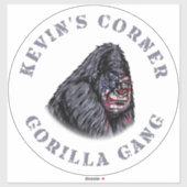 Kevin's Corner GORILLA GANG Aufkleber (Blatt)