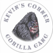 Kevin's Corner GORILLA GANG Aufkleber (Vorderseite)