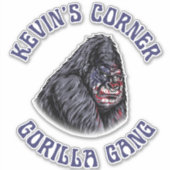 Kevin's Corner GORILLA GANG Aufkleber (Vorderseite)