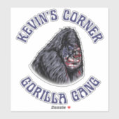 Kevin's Corner GORILLA GANG Aufkleber (Blatt)