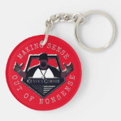 Kevin's Corner Logo mit der US-Flagge Schlüsselanhänger (Rückseite)