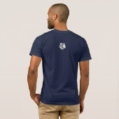 Kevin's Corner Logo mit der US-Flagge T-Shirt (Schwarz voll)