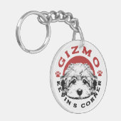 Kevin's Corner Mascot Gizmo Maltipoo Puppy Schlüsselanhänger (Vorderseite links)