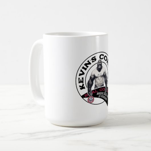 Kevin's Corner REAL GORILLAS Kaffeetasse (Vorderseite Links)