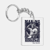 Kevins Ecke Politischer Kommentar Real Gorilla Schlüsselanhänger (Vorderseite links)