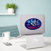 Kevins Ecke REAL GORILLA-Face Paint US Flag Aufkleber (Laptop auf Schreibtisch)