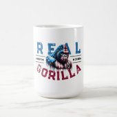 Kevins Ecke REAL GORILLA-Face Paint US Flag Kaffeetasse (Mittel)