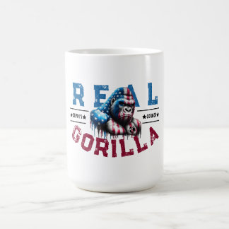 Kevins Ecke REAL GORILLA-Face Paint US Flag Kaffeetasse
