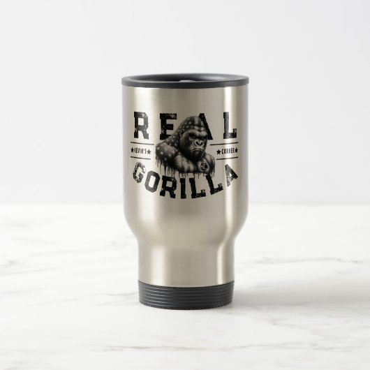 Kevins Ecke REAL GORILLA-Face Paint US Flag Reisebecher (Mittel)