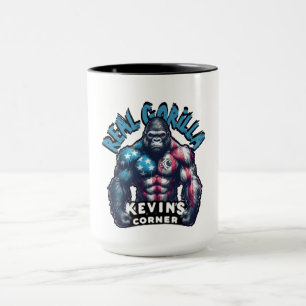 Kevins Ecke REAL GORILLA-Face Paint US Flag Tasse