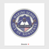 Kevins Ecke sinniert aus dem Unsinn Aufkleber (Blatt)