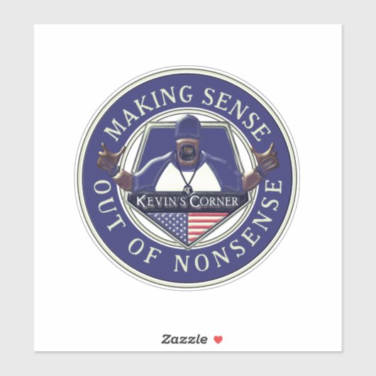 Kevins Ecke sinniert aus dem Unsinn Aufkleber (Blatt)