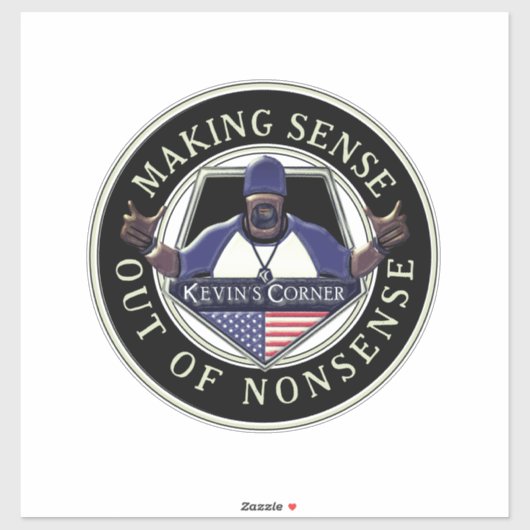 Kevins Ecke sinniert aus dem Unsinn Aufkleber (Blatt)