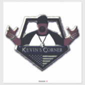 Kevins Ecke sinniert aus dem Unsinn heraus Sticke Aufkleber (Blatt)