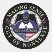 Kevins Ecke sinniert aus dem Unsinn Runder Aufkleber (Vorderseite)