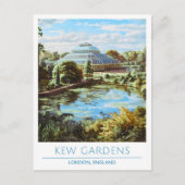 Kew Gardens London England Art Vintage Reise Postkarte (Vorderseite)