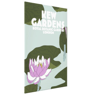 Kew Gardens London Reiseplakat Leinwanddruck