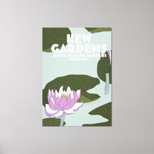 Kew Gardens London Reiseplakat Leinwanddruck (Vorderseite)
