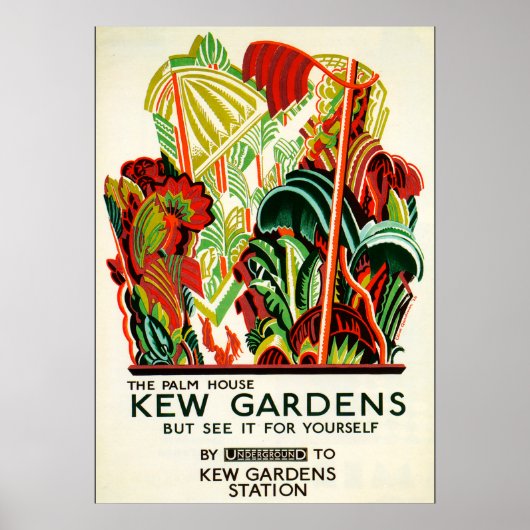 Kew Gardens - Vereinigtes Königreich Poster (Vorne)
