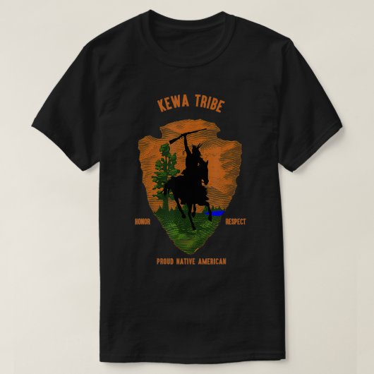 Kewa Tribe Native Amerikanische Ureinwohner Vintag T-Shirt (Design vorne)