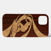 Kewalos Hawaiian Surfer Imitats Wood Case-Mate iPhone Hülle (Rückseite (Horizontal))