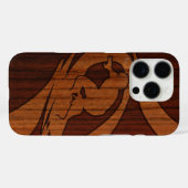 Kewalos Hawaiian Surfer Imitats Wood Koa Case-Mate iPhone Hülle (Rückseite (Horizontal))