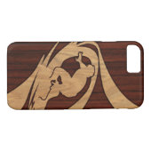 Kewalos Hawaiian Surfer Koa Imitate Holz Case-Mate iPhone Hülle (Rückseite (Horizontal))