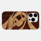 Kewalos Hawaiian Surfer Koa Imitats Wood Case-Mate iPhone Hülle (Rückseite (Horizontal))