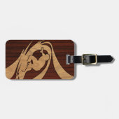 Kewalos hawaiisches Surfer-Imitat-hölzerne Gepäckanhänger (Vorderseite horizontal)