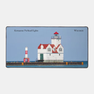 Kewaunee Pierhead Lights Schreibtischmatte