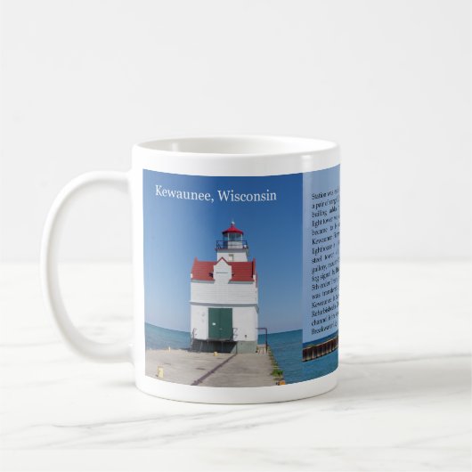 Kewaunee Pierhead Lights Tasse (Links)