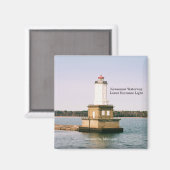 Keweenaw Unterer Eintrittspegel des Lichtes Magnet (Vorderseite/Rückseite)