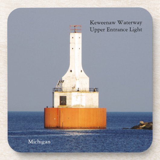 Keweenaw Waterway Upper Entrance Light 2023 Getränkeuntersetzer (Vorderseite)