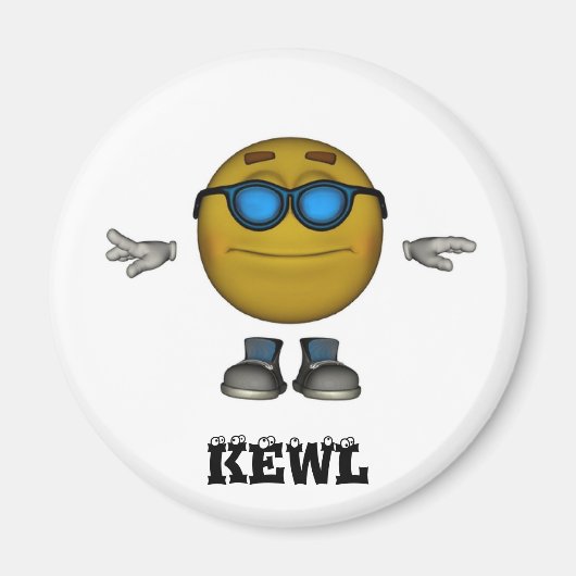 KEWL Emoticon Magnet (Vorne)