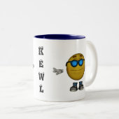 KEWL Emoticon-Tasse Zweifarbige Tasse (VorderseiteRechts)