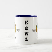 KEWL Emoticon-Tasse Zweifarbige Tasse (Mittel)