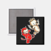 Kewpie-Baby-Teufels-Engel-Cherubs Magnet (Vorderseite/Rückseite)