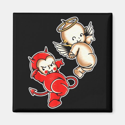 Kewpie-Baby-Teufels-Engel-Cherubs Magnet (Vorne)
