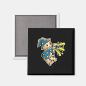 Kewpie Baby Wizard Traditionelles Tattoo Flash Magnet (Vorderseite/Rückseite)