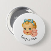 Kewpie Fan Dolly Abzeichen Button (Vorne & Hinten)