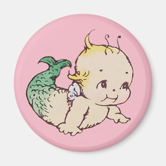 Kewpie Mermaid Magnet (Vorne)