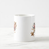 Key and flowers mug kaffeetasse (Mittel)