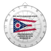 Key Battleground State Presidency Ohio State Flag Dartscheibe (vorne)