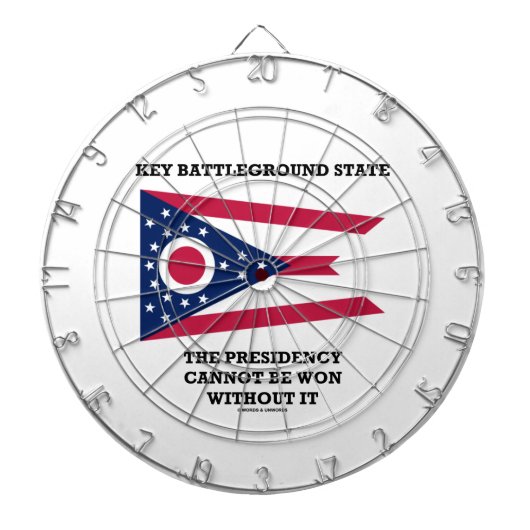 Key Battleground State Presidency Ohio State Flag Dartscheibe (vorne)