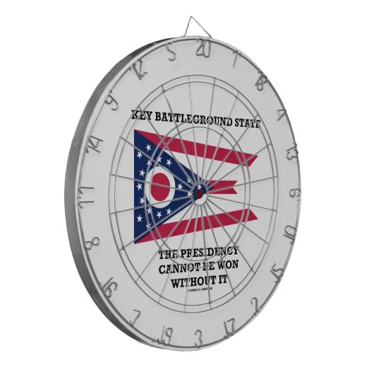 Key Battleground State Presidency Ohio State Flag Dartscheibe (Vorderseite Links)