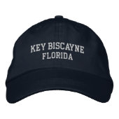 Key Biscayne Florida bestickt BaseballHat Bestickte Baseballkappe (Vorderseite)