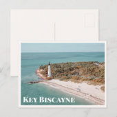  Key Biscayne Florida Cape Lighthouse Photo Postkarte (Vorne/Hinten)